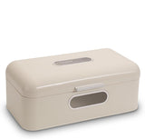 ECHTWERK Retro-Brotkorb aus Metall mit Sichtfenster und Deckel, Set mit 3 eleganten Aufbewahrungsboxen, 1,4 l Fassungsvermögen, rote Lebensmittelaufbewahrungsboxen Naty Shop Cream Large Single