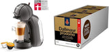 NESCAFÉ DOLCE GUSTO Krups KP1238 Mini Me Kaffeekapselmaschine, 15 Bar, kompakte Hochdruckkaffeemaschine, über 30 Kaffeekreationen, Getränkegröße wählbar, Schwarz/Anthrazit mit Dallmayr Prodomo