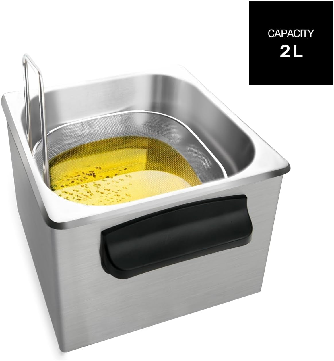 Taurus Professional 2 plus - Ölfritteuse, 2 Liter, 1700 W, 18/8 Edelstahl Haushaltsgeräte Naty Shop