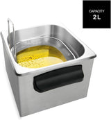 Taurus Professional 2 plus - Ölfritteuse, 2 Liter, 1700 W, 18/8 Edelstahl Haushaltsgeräte Naty Shop