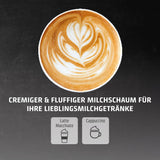 Caso Espresso Gourmet – Siebträger-Espressomaschine aus Edelstahl, leistungsstarke 19-bar-Ulka-Pumpe, mit Milchaufschäumer, für gemahlenen Kaffee oder ESE-Kaffeekapseln, für 2 Tassen, mit Tassenwärmer