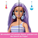 Barbie Pop Reveal Series Set mit Modepuppe und Zubehör, Candy Series, Donut Dreams Design mit Haustier, 8 Überraschungen inklusive Farbwechsel, JFY60