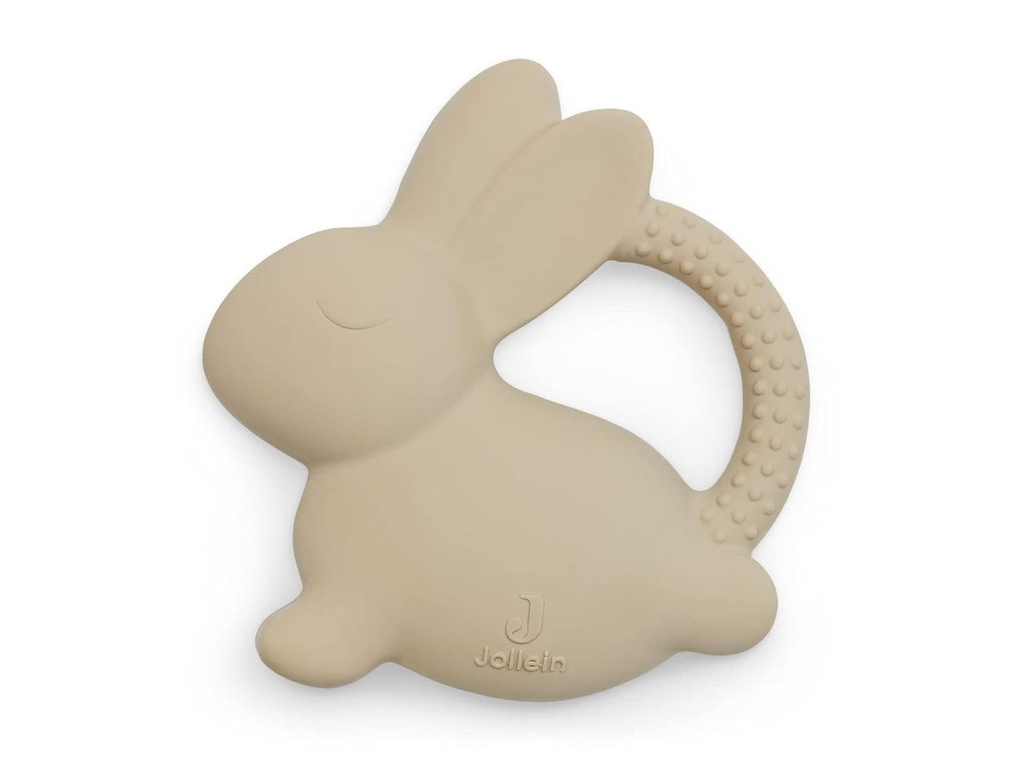Jollein 101-001-67008 Beißring aus Naturkautschuk, Teddybär, Keks