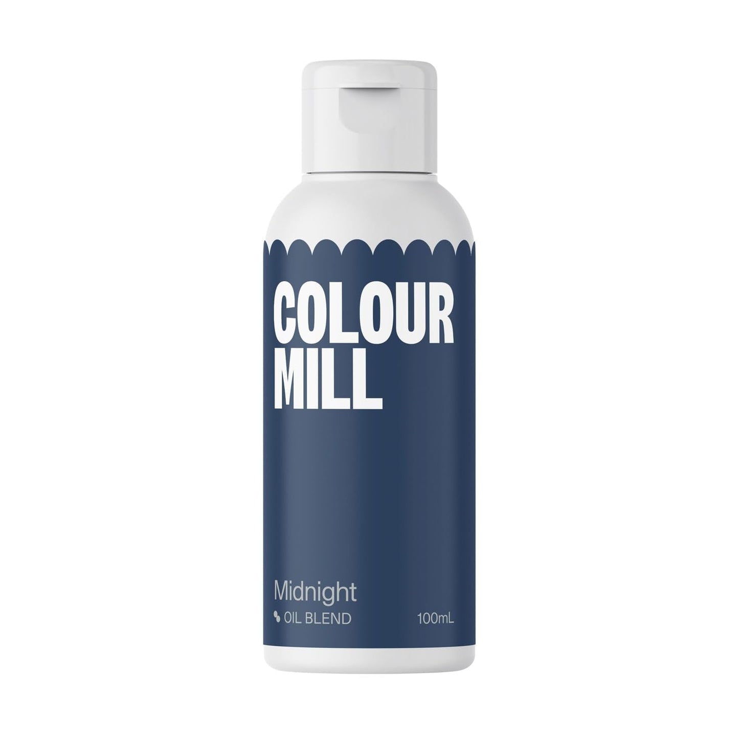 Lebensmittelfarbe Color Mill Oil Blend Midnight Oil – Lebensmittelfarbe für Schokolade, Fondant, Muffins, Kuchen, Backen, Makronen – Lebensmittelfarbe zum Dekorieren von Kuchen – 100 ml