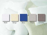Kissenset mit Füllung und Bezug, Originalkissen Größe M mit Jersey-Kissenbezug (beige)
