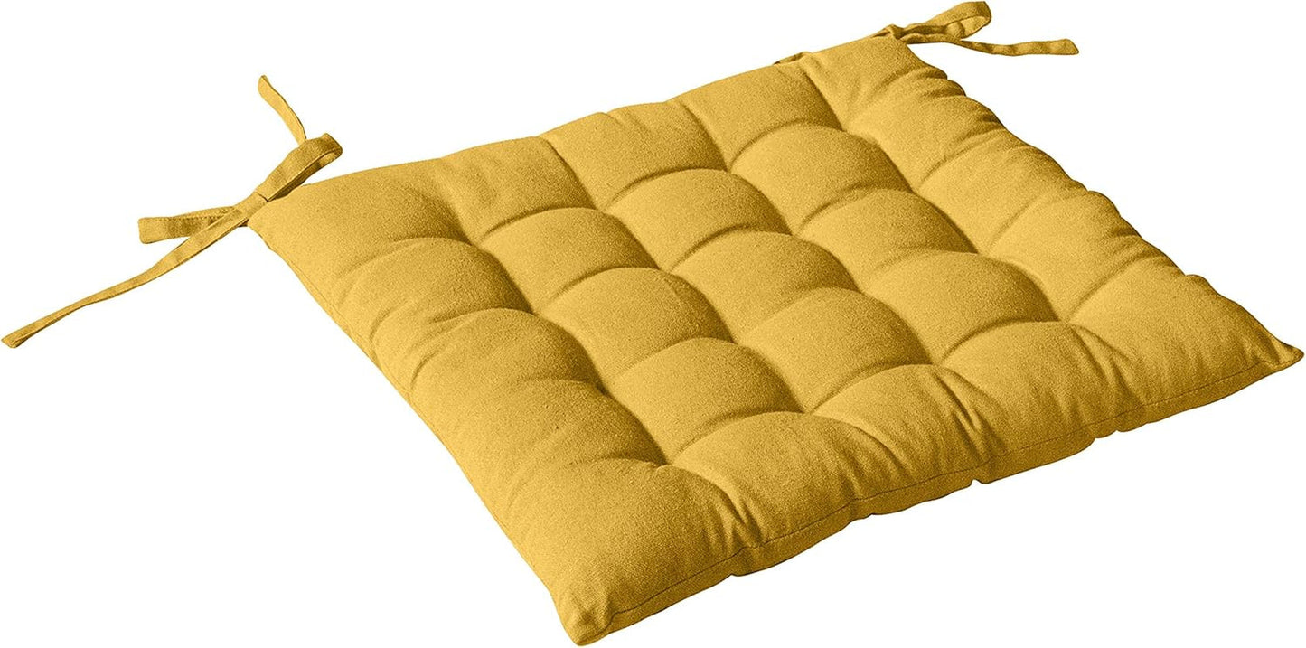 Steppdecke mit 4 Noppen, Jute, 90 x 190 cm, Ton, 2007AGCHLJT090190, 90 x 190 cm Steppdecken und Steppdecken Naty Shop Gelb