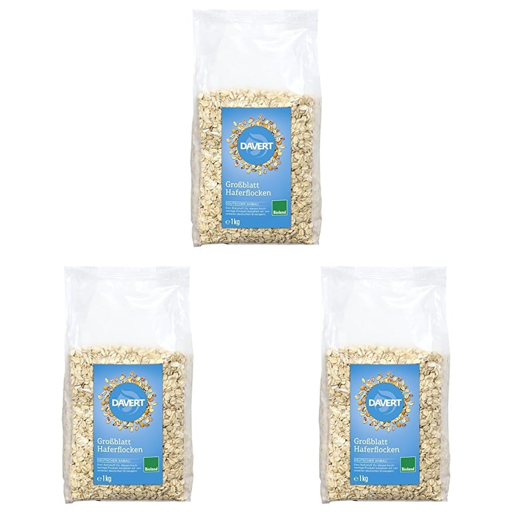 Davert Haferflocken mit großen Blättern, 1000 g
