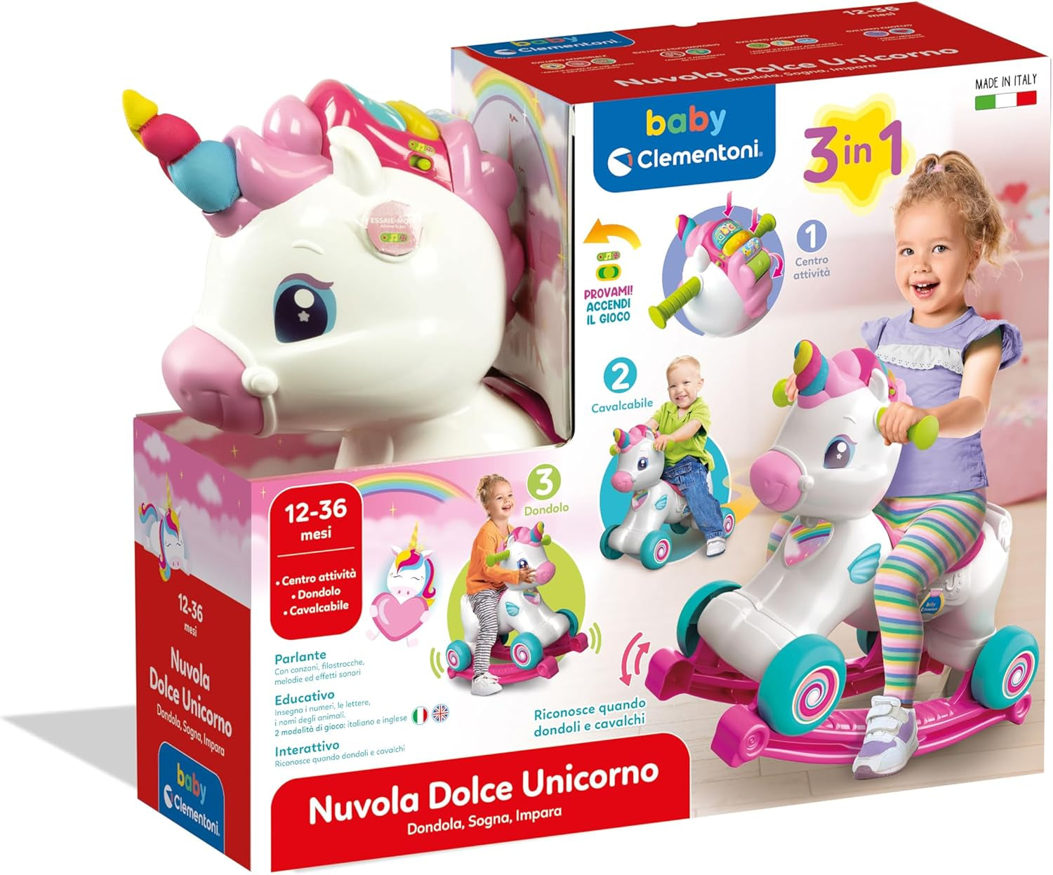 Clementoni 17855 Tiere erste Schritte, mehrfarbig Bebe Toys Naty Shop