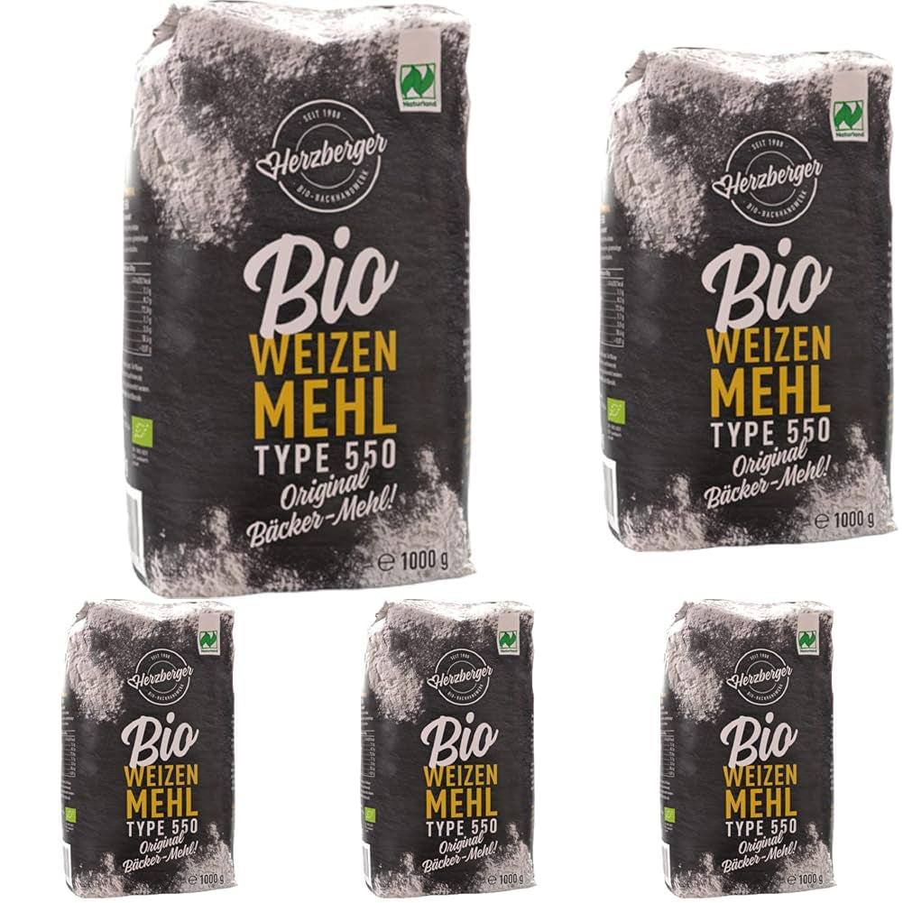 Weizenmehl Herzberger Bio Naturland Typ 550, 1 kg