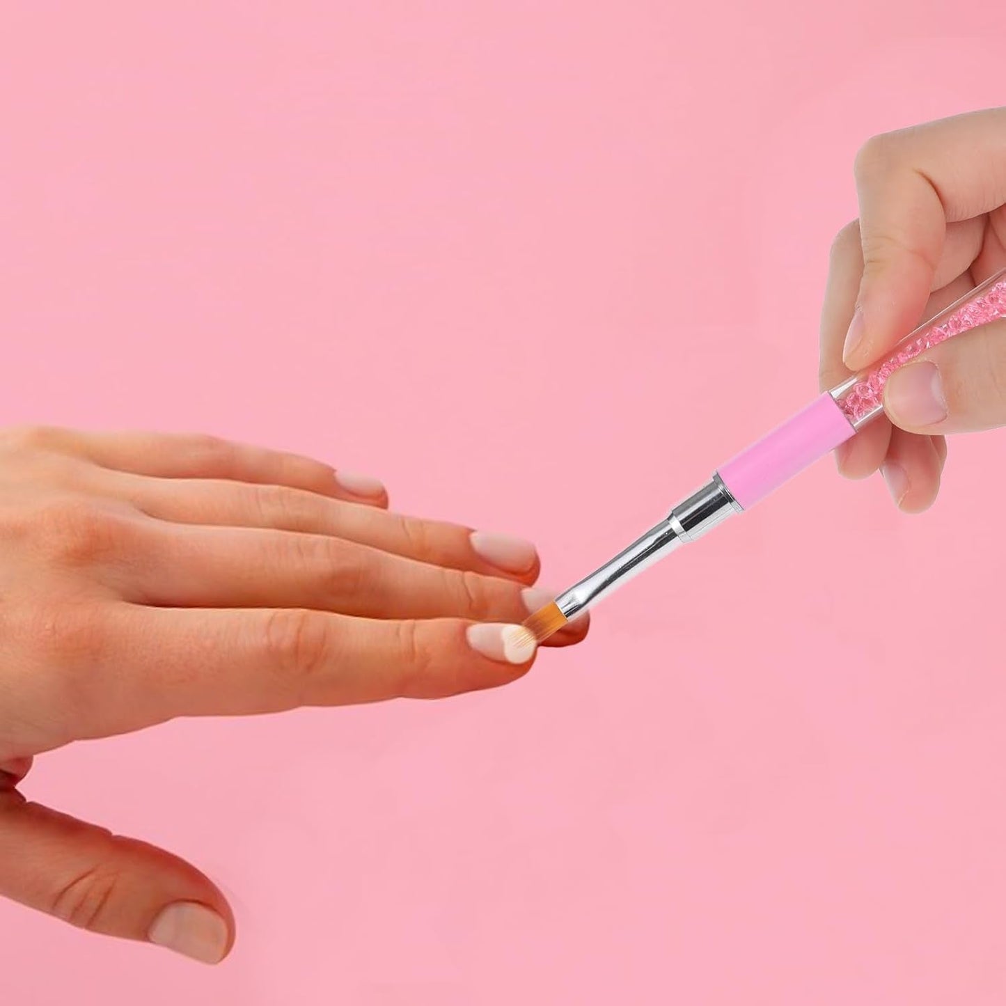 Nail Art Rendering-Werkzeuge Schwamm Undtupfpinsel, Sponge Brush Applicator, Doppelter Kopf Ombre Sponge Stick Mit 4 Ersatzköpfen, Nail Art Schwamm Und Tupfpinsel, Ombre Nagelpinsel Für Gelnägel