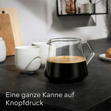 Siemens EQ700 Espressovollautomat, großer Farb-TFT-Bildschirm, 36 Heiß- und Kaltgetränke, Kaltbrühen, 2-Tassen-Funktion, App-Steuerung, automatisches Reinigungssystem, schwarzer Edelstahl, TQ717D03