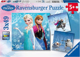 Ravensburger Kinderpuzzle – 09264 Abenteuer im Winterland – Puzzle für Kinder ab 5 Jahren, Disney Frozen Puzzle mit 3X49 Teilen Puzzle Naty Shop Standardtitel