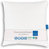 LINEA von Böhmerwald - Cosy - Hochwertiges Balance-Kissen, 80X80, 70 % Federn der Klasse 1, 30 % neue Daunen, allergikergeeignet, waschbar bis 60°C, hergestellt in Deutschland Naty Shop Standardkissen Standardtitel