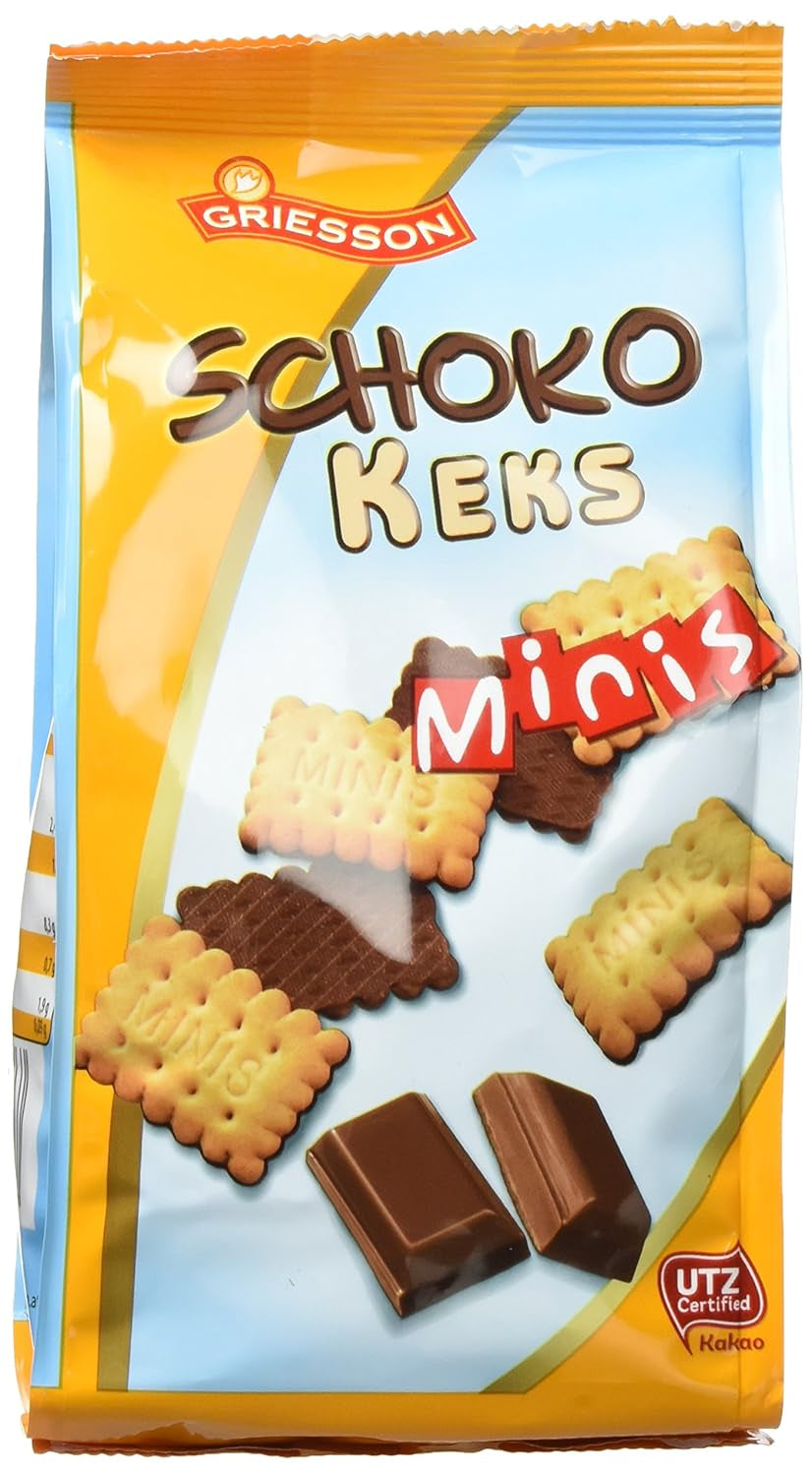 Griesson Schokoladen-Minikekse, 12er-Pack (12 Beutel x 125 g)
