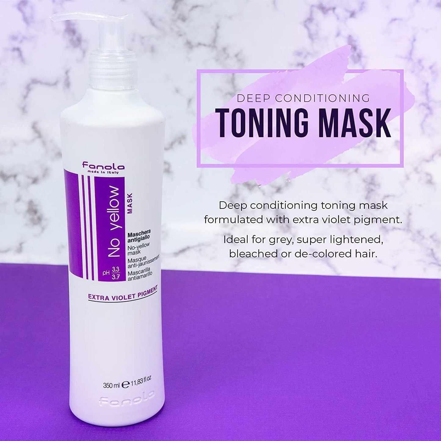 Fanola No Yellow Mask – Pflegekur, 1 Liter Naty Shop Haarmaske