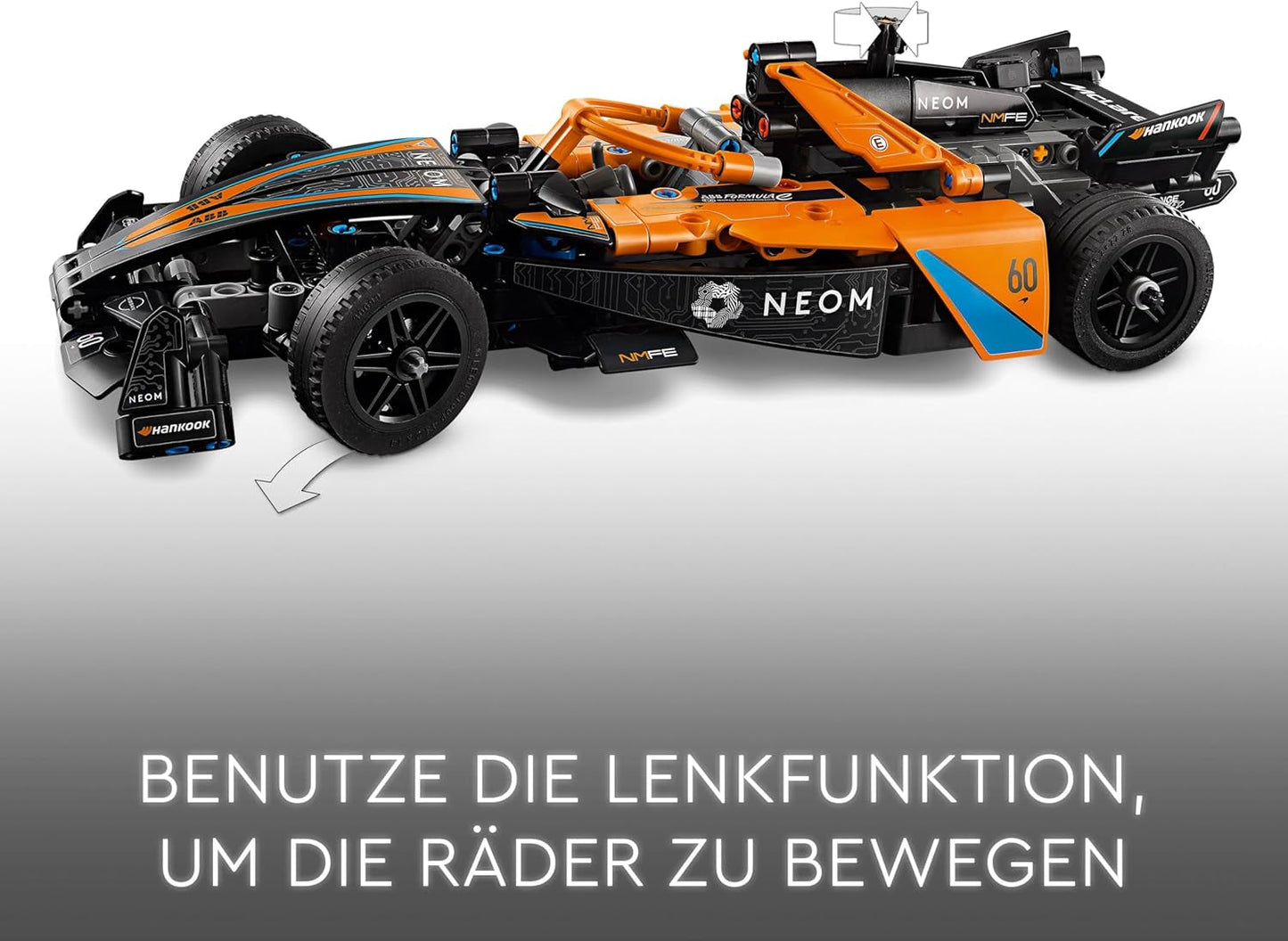 LEGO Technic NEOM Mclaren Formel-E-Rennwagen, Rennauto-Spielzeug für 9-jährige Jungen und Mädchen, Modellauto-Bausatz, Kinderzimmerdekoration, Geburtstagsgeschenkidee 42169 Bausets. Beuche den LEGO-Store