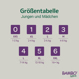 Bambo Nature Babywindeln, Größe 4 (7-14 kg) – 48 Stück. Premium-Windeln mit verbessertem Auslaufschutz | Ultimativer Komfort und Freiheit für aktive Kinder | Dermatologisch getestete Windeln