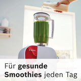 Küchenmaschine Bosch Serie 4 MUM5X720, integrierte Waage, Edelstahlschüssel 3,9 l, Mixer 1,25 l, 1000 W, Zubehör für Lebensmittel und Stillen, Bebe Naty Shop