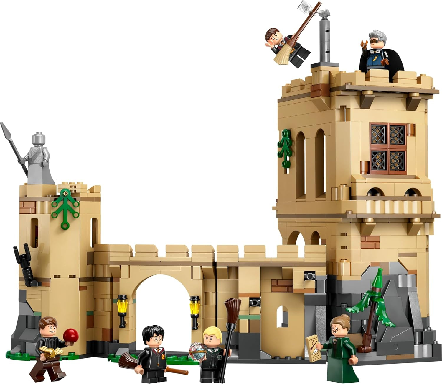 Schloss Hogwarts LEGO Harry Potter: Flugstunden-Abenteuerspielset mit 6 Minifiguren zum Sammeln, darunter Draco Malfoy und Professor McGonagall Rollenspielset für Jungen und Mädchen ab 9 Jahren 76447 Bausets Besuchen Sie den LEGO-Store