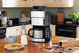 Russell Hobbs Kaffeemaschine mit Mahlwerk und Thermokaraffe [Digitaler Timer, Duschkopf für optimale Extraktion und Aroma] Grind&Brew (1–10 Tassen, 3 Mahlgradeinstellungen) Filterkaffeemaschine 25620-56