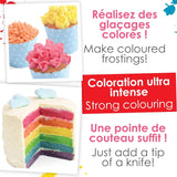 ScrapCooking, Set mit 3 pulverförmigen Lebensmittelfarben – rot, gelb, blau, 3 x 5 Gramm Naty Shop