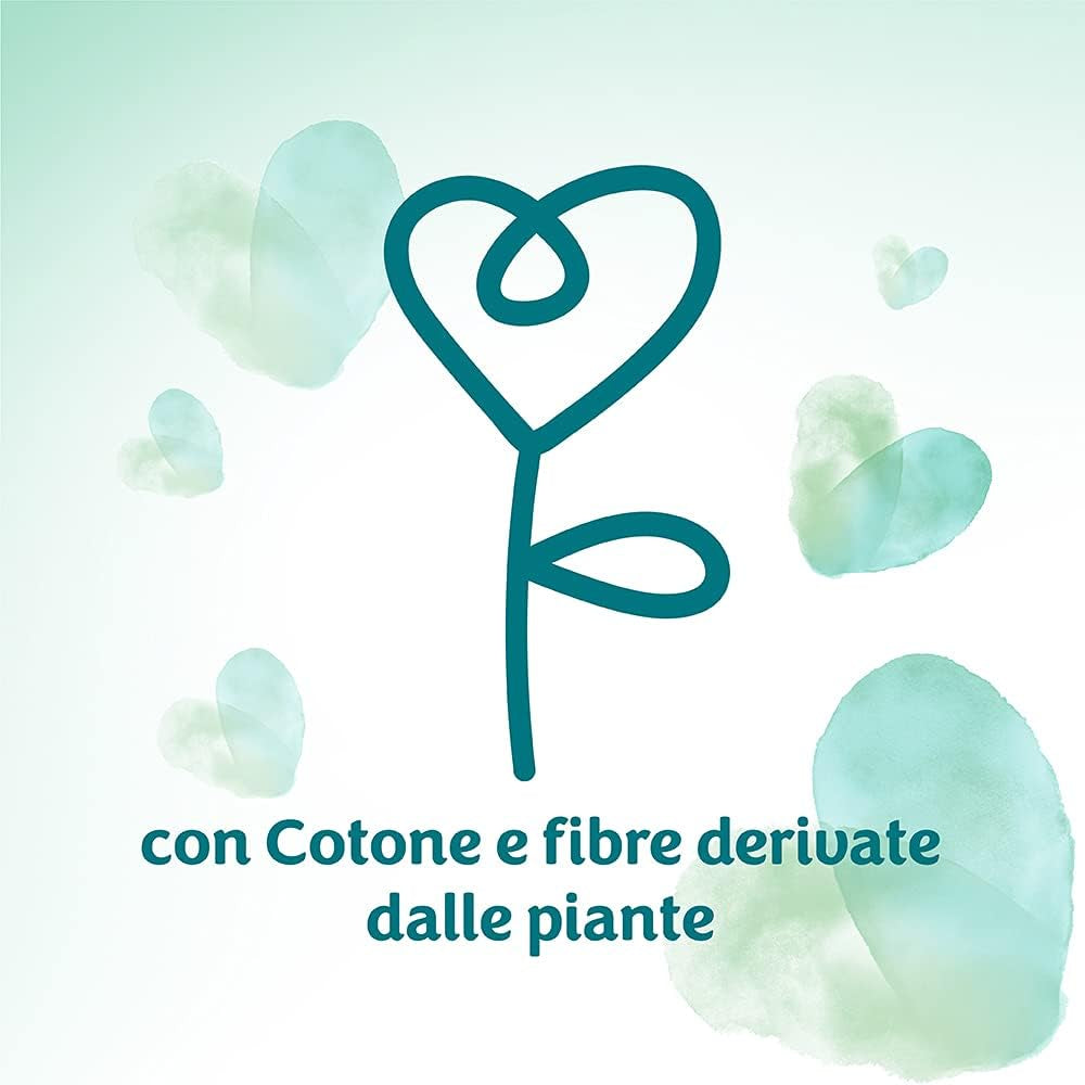 Pampers Acqua Pura Baby-Feuchttücher, 468 Stück (3er-Pack) – 99 % Wasser, 100 % Baumwolle, 0 % Kunststoff, Alkohol und Parabene – ideale Reinigungstücher für empfindliche Haut, feucht, ohne zusätzliche Inhaltsstoffe