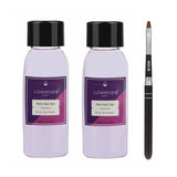 GZMAYUEN Poly-Nagelgleitlösung, 30 ml * 2 Nagelverlängerungsgel, flüssiges Poly-Verlängerungsgel – einfache DIY-Gleitlösung mit Pinsel