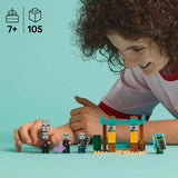 LEGO Minecraft The Illager Desert Patrol Videospielset für Kinder, Outpost-Minispielzeug und drei Minifiguren, darunter Plünderer, Diener und Kaktusritter 21267 Bausätze Besuchen Sie den LEGO-Store