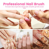 6 Stück Liner Nailart Pinsel Nageldesign Pinsel Set Dünn Acryl Nagelpunkt-Zeichenwerkzeug Nägel Dünne Nagelpinsel Set Für Lange Linien, Dünne Details, Feines Zichnen 5/7/9/11/15/25 Mm (Rosa)