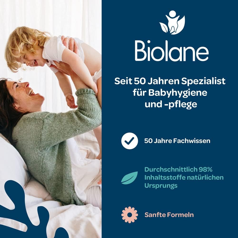 BIOLANE – Feuchttücher für Babys, Gesicht und Hände – Extra sanfte Reinigungstücher für die Hygiene – Feuchttücher für Babys ab der Geburt – Alkoholfrei – 12 x 64 Tücher (768 Tücher)