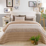 Decke Sancarlos Spring 1, cremefarben, für Betten mit einer Breite von 105 cm Steppdecken und Steppdecken Naty Shop Cremefarbenes Bett mit einer Breite von 105 cm