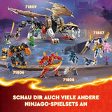 LEGO NINJAGO Egalt Drachenmeister, Ninja-Set mit Drachenspielzeug und 5 Figuren inklusive Lloyd und NYA, Drachenmeister, Geschenk für Jungen und Mädchen ab 8 Jahren 71809 Bausets Beuche den LEGO-Store