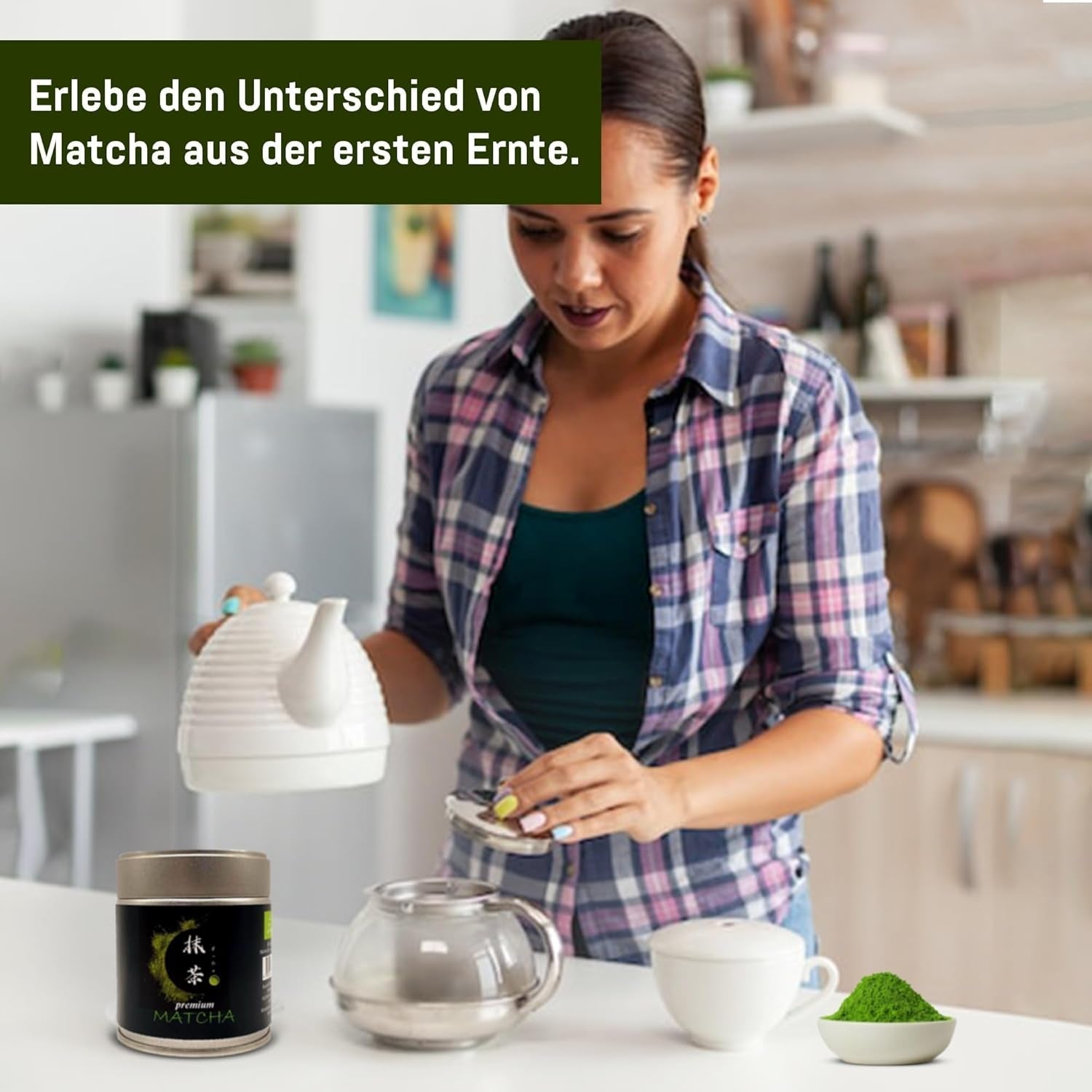 UJI in Zeremonienqualität – 30-g-Box – Bio – 100 % japanischer Matcha – erste Ernte – reiner Matcha – gemahlen