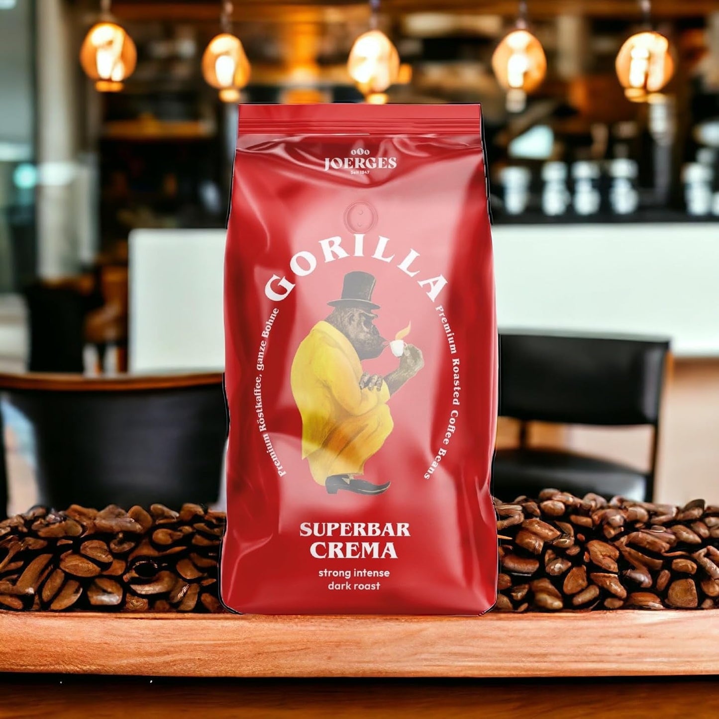 Joerges Espresso Gorilla Super Bar Crema Kaffeebohnen, 5er Pack (5 x 1 kg)