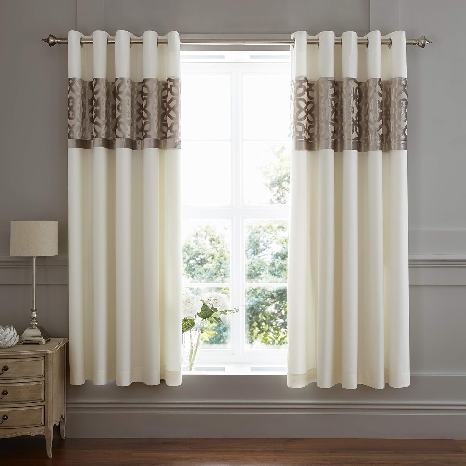 Catherine Lansfield Lattice Cut Velvet, Natur, Bettüberwurf – 220 x 230 cm Catherine Lansfield Betten und Bezüge H183 x B168 cm (2er-Pack)