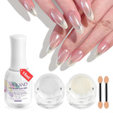 Saviland Chrom-Nagelpulver-Set – rosa Laser-Chrom-Nagelpulver mit Spiegeleffekt, Laser-Nagelkunst, Nagel-Glitzer-Maniküre-Dekorationspulver mit Schwammstäbchen, Nagel-Glitzer-Puder-Nagelstudio