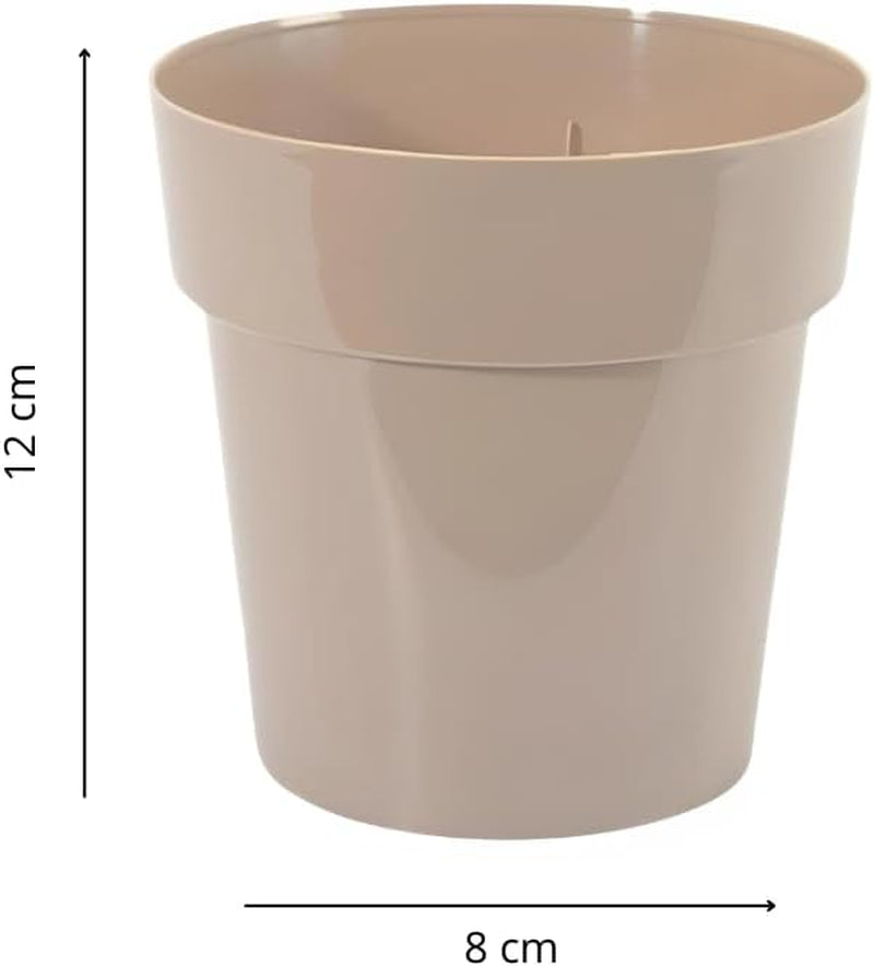 Kleiner Kunststofftopf – Durchmesser 12 cm, leicht und langlebig, ideal für Setzlinge, Stecklinge und Zimmerpflanzen – zufällige Farbe, Aléatoire