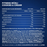 IronMaxx Fitness Müsli - Cookies & Cream, 2 kg Beutel | Proteinreiches veganes Müsli mit knusprigem Inhalt | Wenig Zucker und viel Ballaststoffe