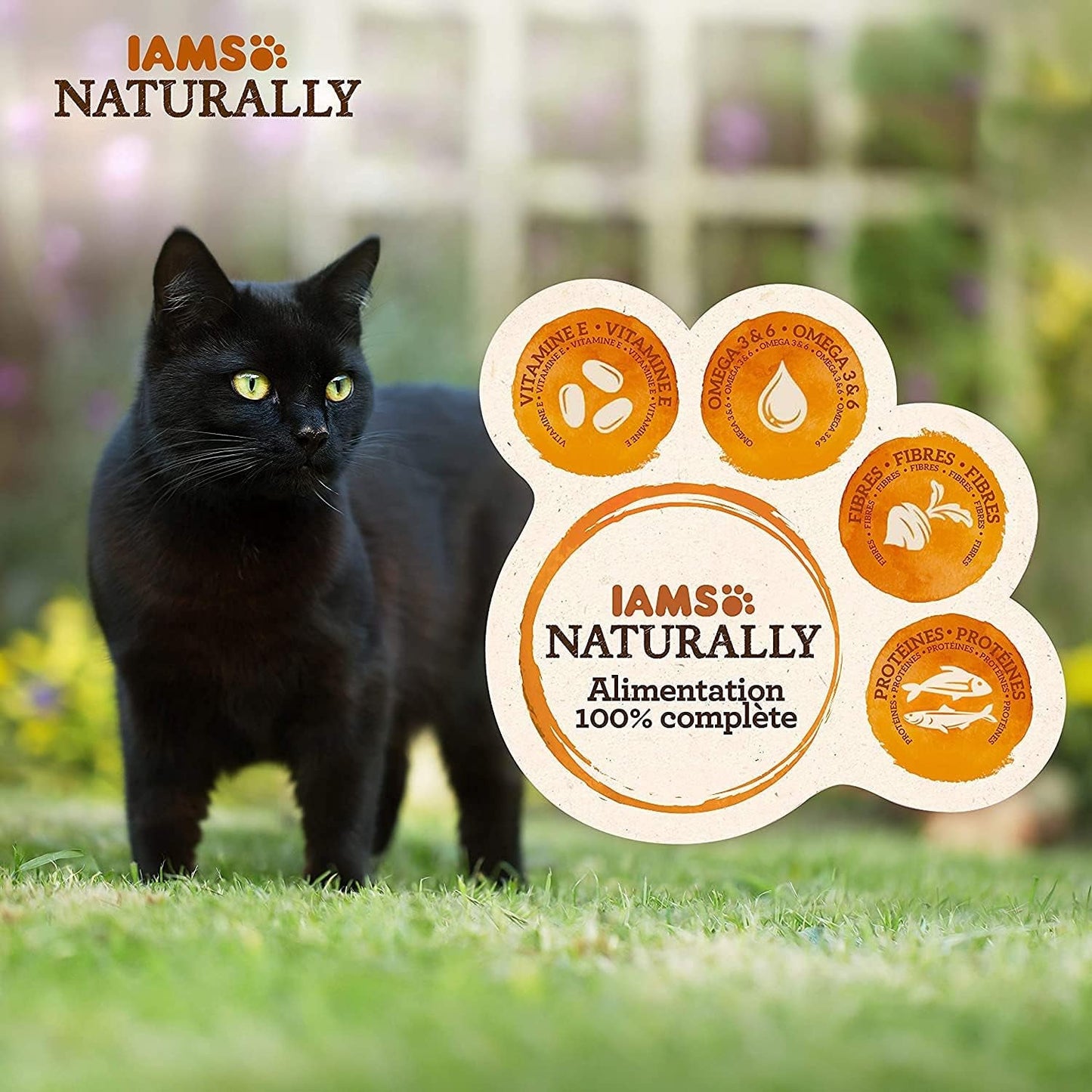IAMS Natürliches Nassfutter für Katzen in Soße – Hochwertiges Nassfutter mit Fisch für ausgewachsene Katzen, Sea Collection, 12 x 85 g