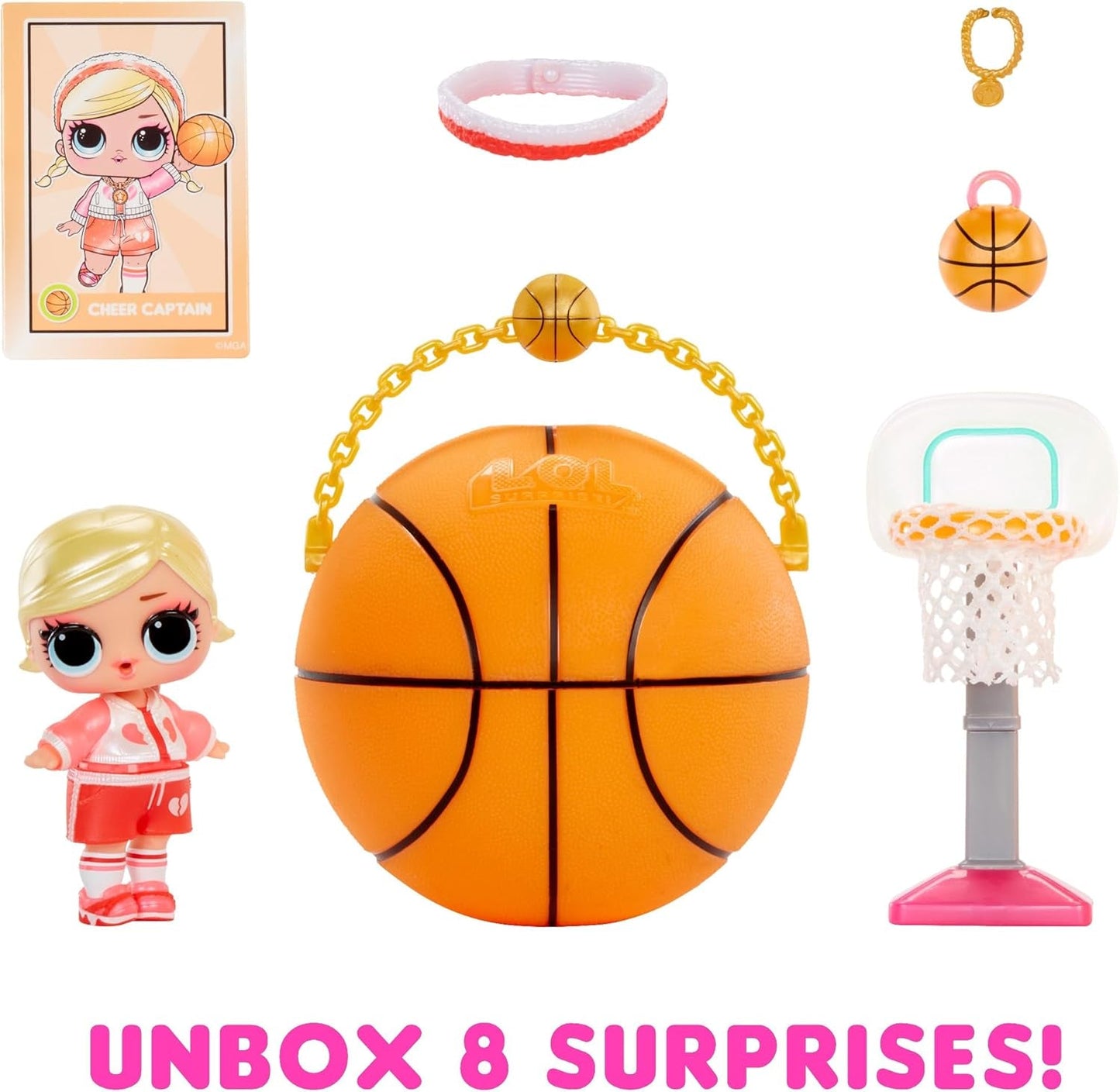LOL Überraschung! All-Star Sports Vault Tots Collection – Enthält 1 Puppe, gepanzerte Verpackung, 12 Sammelpuppen, 8 Auspackzubehör, ideal für Kinder ab 4 Jahren, Pink