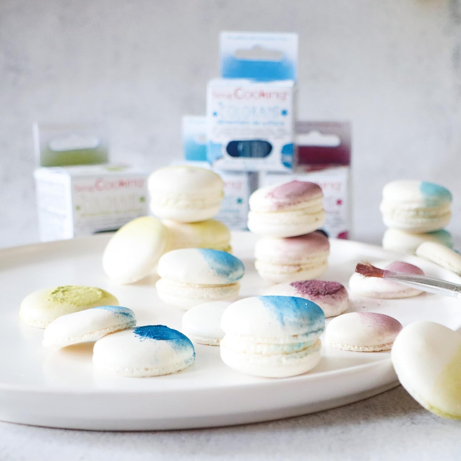 Scrapcooking – Limettengrüne Lebensmittelfarbe – Essbares Glitzerpulver für Oberflächen – Für Kuchen, Kekse, Makronen, Schokolade und Fudge – Limettengrün – 4087