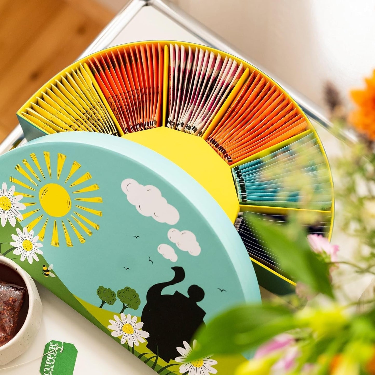 Cupper Bio-Tee-Geschenkset, 6 verschiedene Kräuter- und Früchtetees für den ganzen Tag, Teeset, Geschenkbox, ausgewählte Bio-Teekollektion (1 Box, 78 Teebeutel)