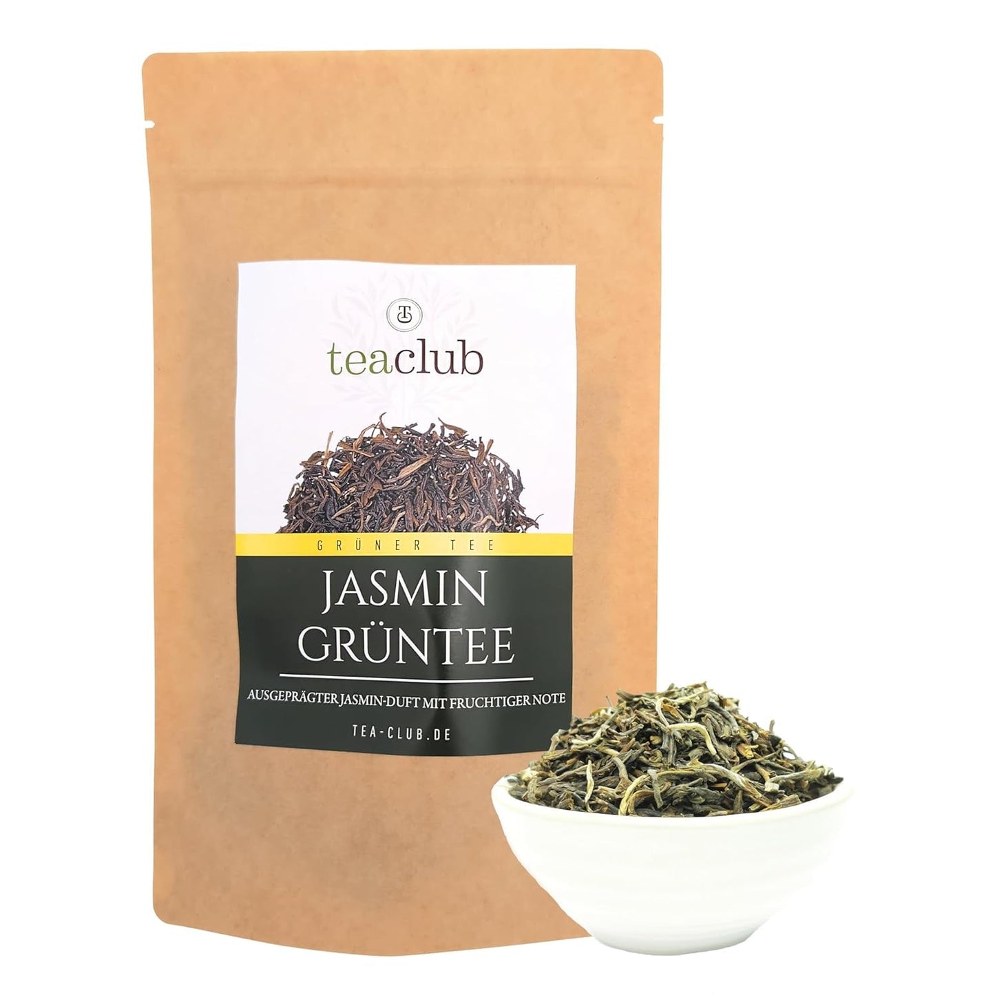 Loser Jasmintee 100 g, natürlich aromatisierter Jasminblüten-Grüntee, Jasmin-Grüntee mit ausgeprägtem Jasmingeschmack, Teaclub-Grüntee