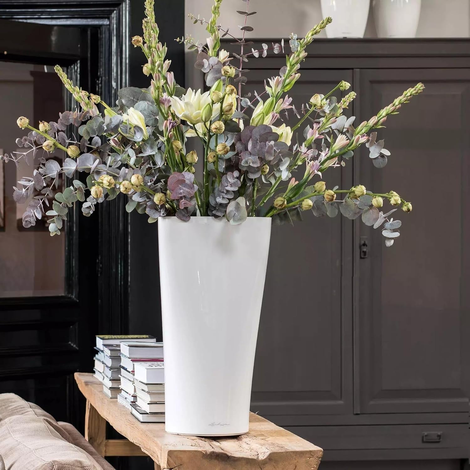 LECHUZA DELTA Premium 30 glänzend weiß 15500