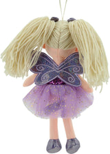 11766 Stoffpuppe Fee Plüschtier Prinzessin 30cm Lila