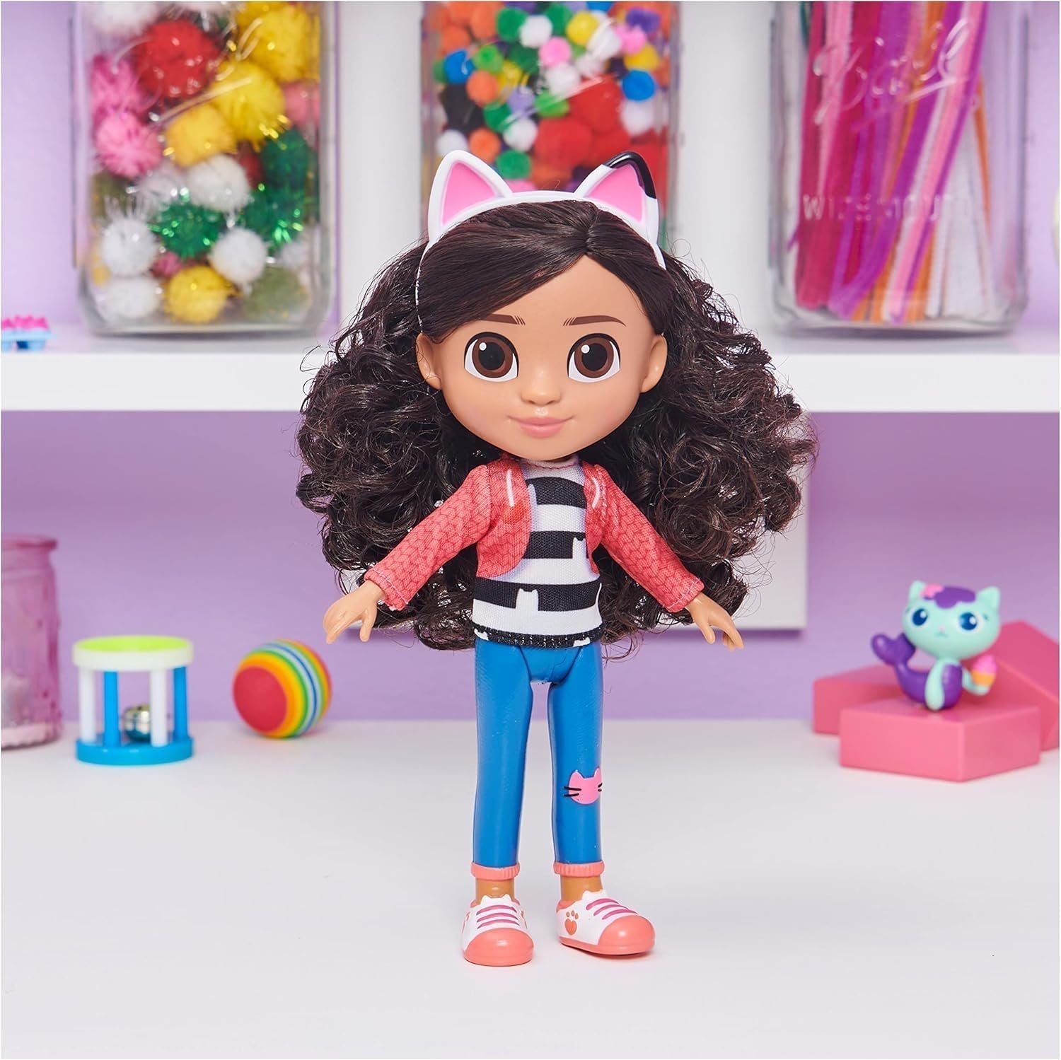 Gabby's Dollhouse, 20 cm große Gabby Girl-Puppe, geeignet für Kinder ab 3 Jahren, Naty Shop Dolls