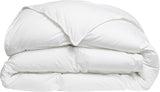 DODO 40381220 Decke Helsinki, Außenmaterial aus Perkal-Baumwolle, Füllung aus Entendaunen/Leder, 240 cm 220 cm, weiß Bettdecken und Steppdecken Naty Shop