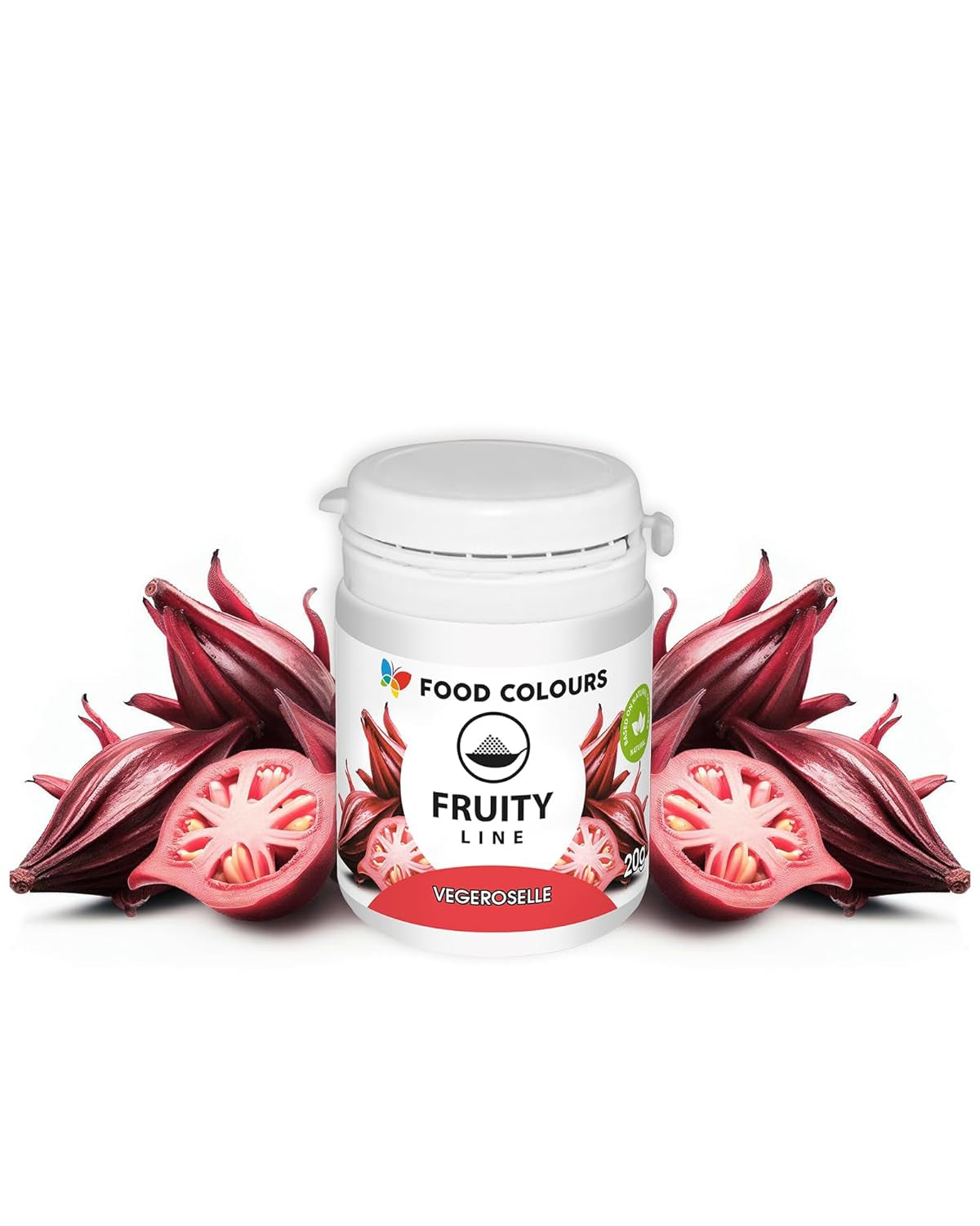 Lebensmittelfarbpulver, natürliche Farbe, Fruity Line BLUEBERRY, 20 g, natürliches Farbpulver für Cremes, Zuckerguss, Biskuitteig in Pulverform, Lebensmittelfarbe für Getränke, Gelees