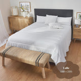 Pikolin Home – Anpassbares Laken aus 100 % Baumwolle, atmungsaktiv, langlebig und widerstandsfähig. Steppdecken und Steppdecken Naty Shop