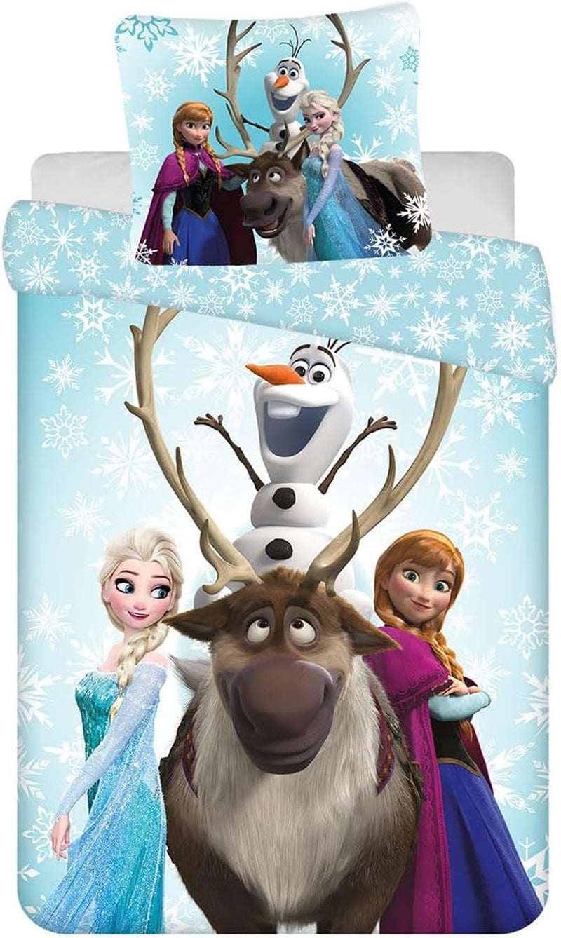 Disney Frozen Snowflakes, Kinderbettwäsche, 100 % Baumwolle Bettwäsche – Kinder Naty Shop Default Title